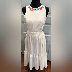 Şahika Ercümen KOTON Respect Water Collection Beaded Midi Dress Sz 40 USSz8 RARE